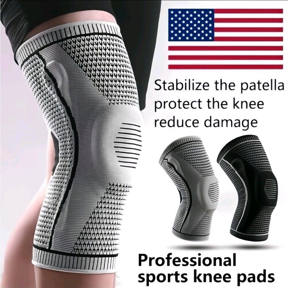 Compression Knee Sleeve Support for Sports Arthritis Joint Pain Relief Brace